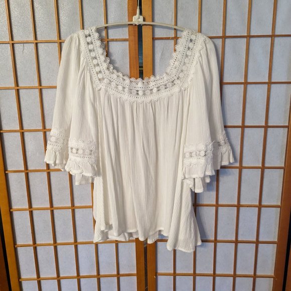White Bohemian Blouse - Picture 6 of 7